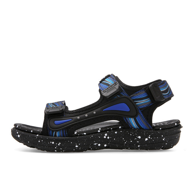 Medium And Big Kids Soft-soled Beach Shoes DW2012 black blue