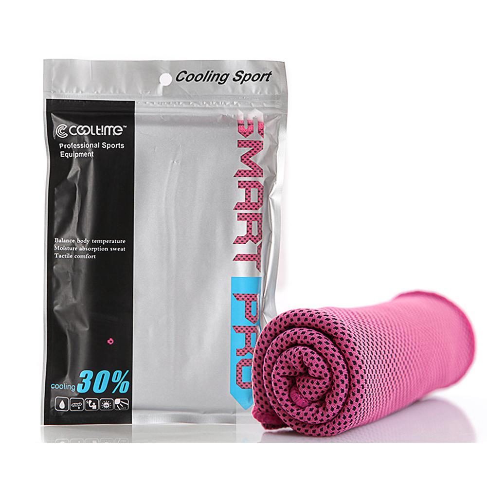 Sports towel quick-drying towel Rose Red 30x100cm