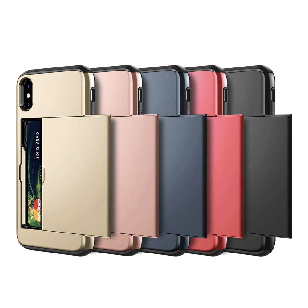 Mobile phone card case Rose gold