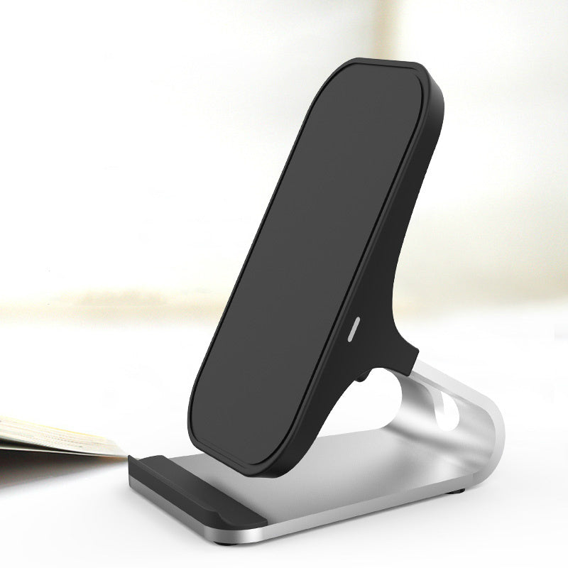 Wireless Charger Induction Fast Charge Silver black 15W
