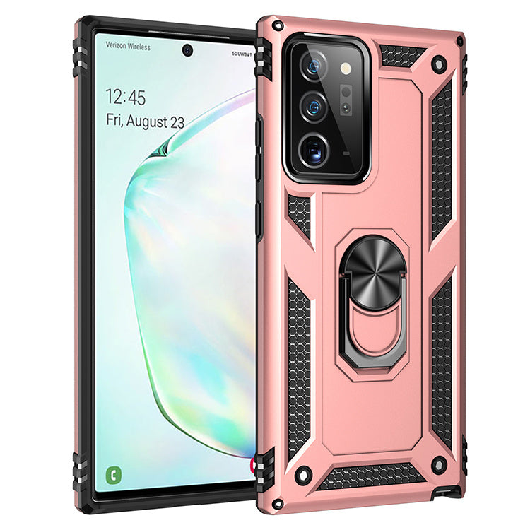 Car magnetic phone protective cover Rose Gold
