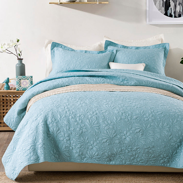 Three-piece bedding set Blue