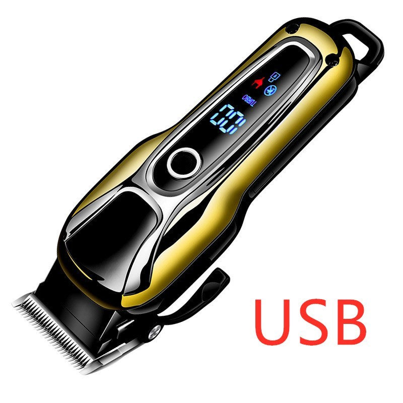 Lithium battery LCD hair clipper, razor, electric hair clipper 18.5x5.5 cm USB
