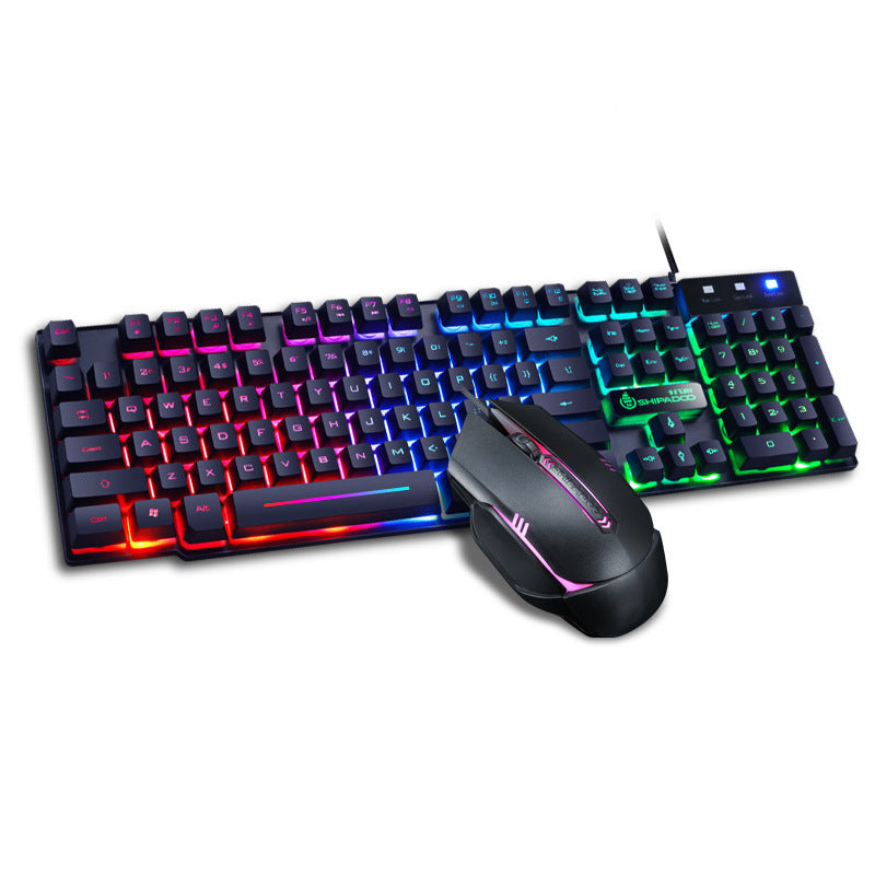 Notebook external gaming keyboard and mouse Black B