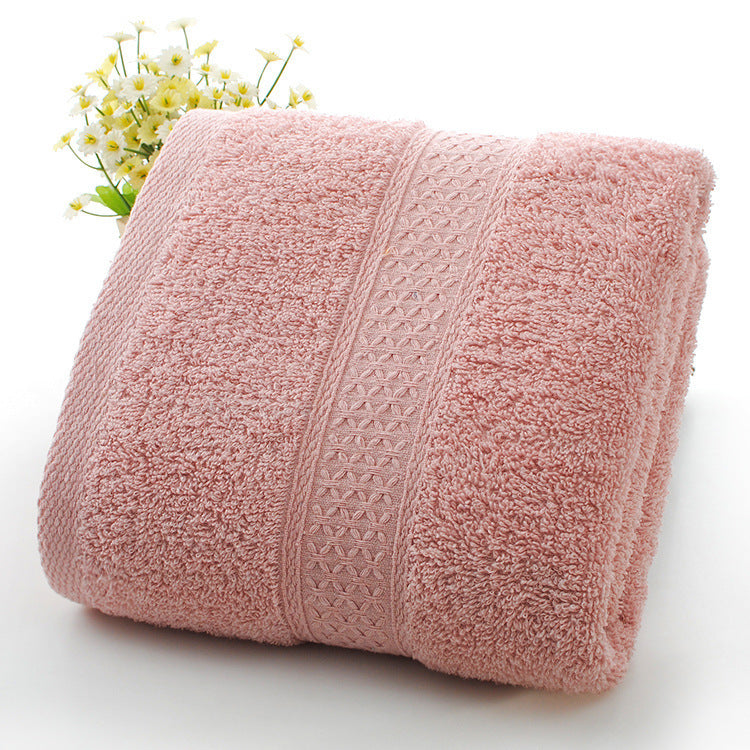 Thickened bath towel beach towel Light pink