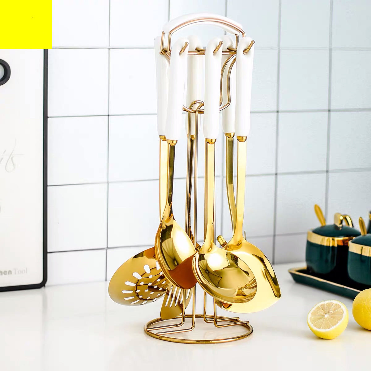 Anti scald kitchen set White 7pcs set