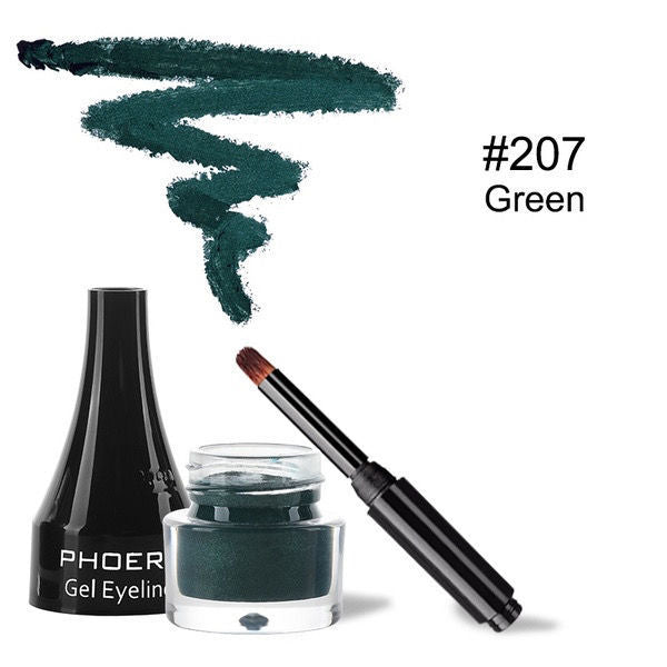 Brown Novice Makeup Black Eye Liner Makeup Makeup Green