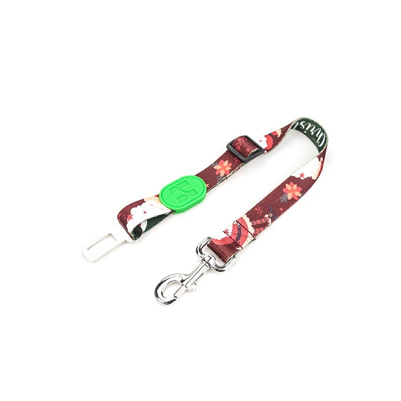 Adjustable dog car seat belt XMAS