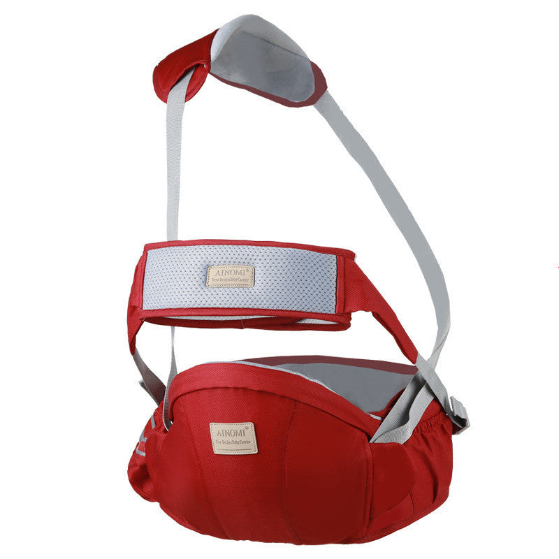 Multifunctional Children's Strap Baby Carrier Baby Waist Stool Red