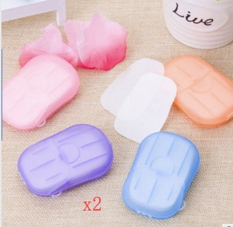 New Convenient Boxed Disposable Mini Soap Tablets For Travel Use 10 units random color