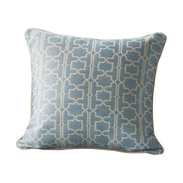 American living room throw pillow Sky blue 50x50cm