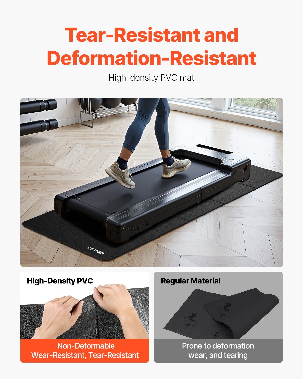 Foldable Walking Pad Treadmill Mat For Carpet Floor Exercise Equipment Mat