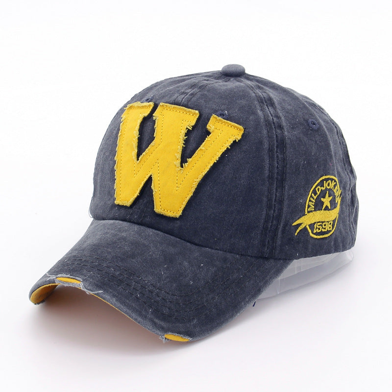 Denim peak cap washed Deep gery