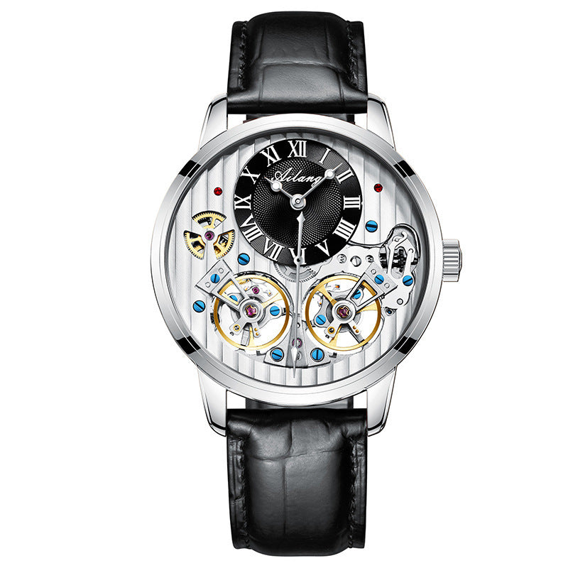 Men's watch automatic mechanical watch White1
