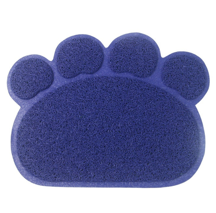 Claw-shaped cat litter mat Dark blue 30x40cm