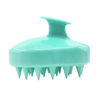 Silicone Brush To Clean The Scalp And Massage The Blood Meridians Green