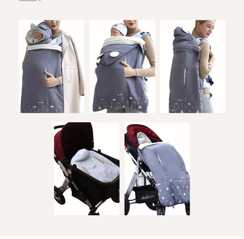Warm Baby Carrier Cloak Cover Windproof Quilt Stroller Accessories