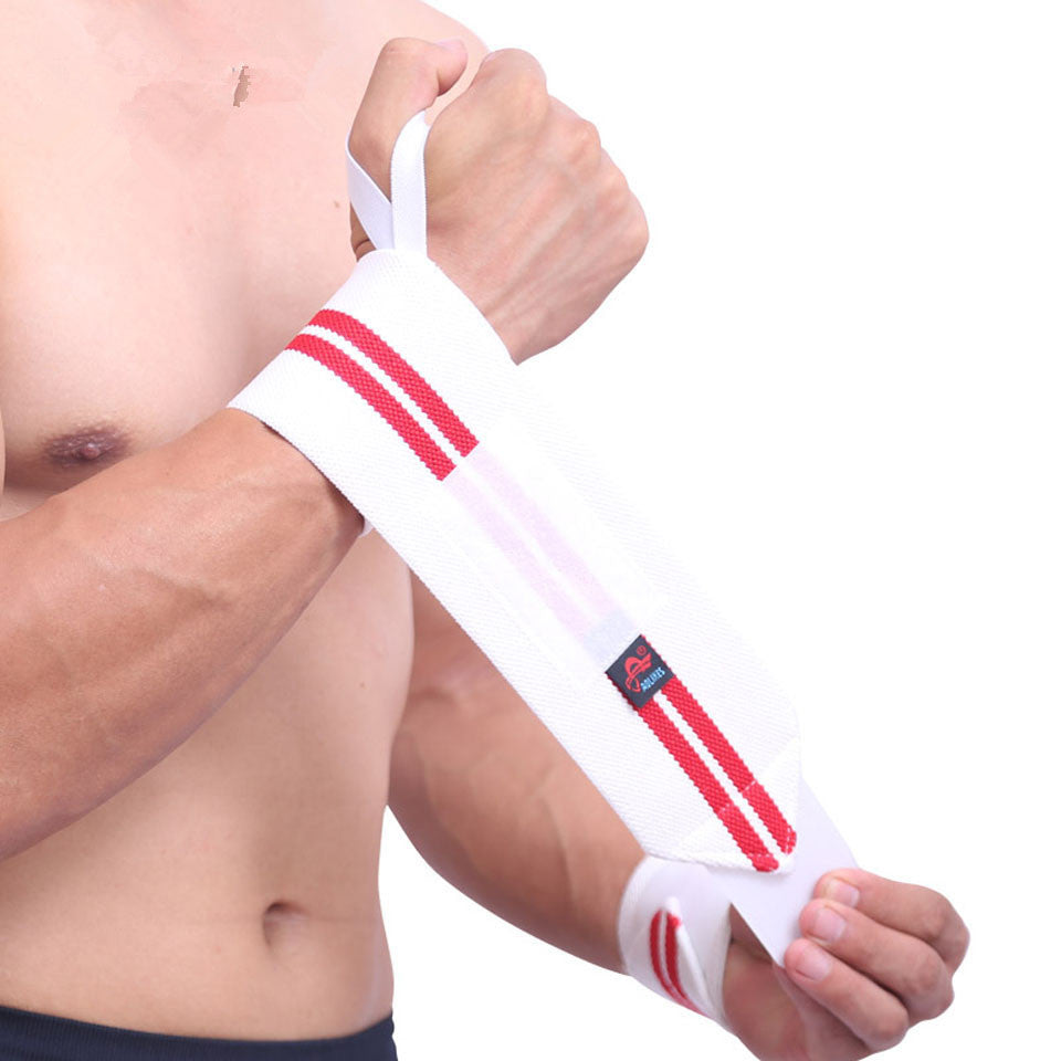 Fitness Band Wristband Bandage Sports Gloves White