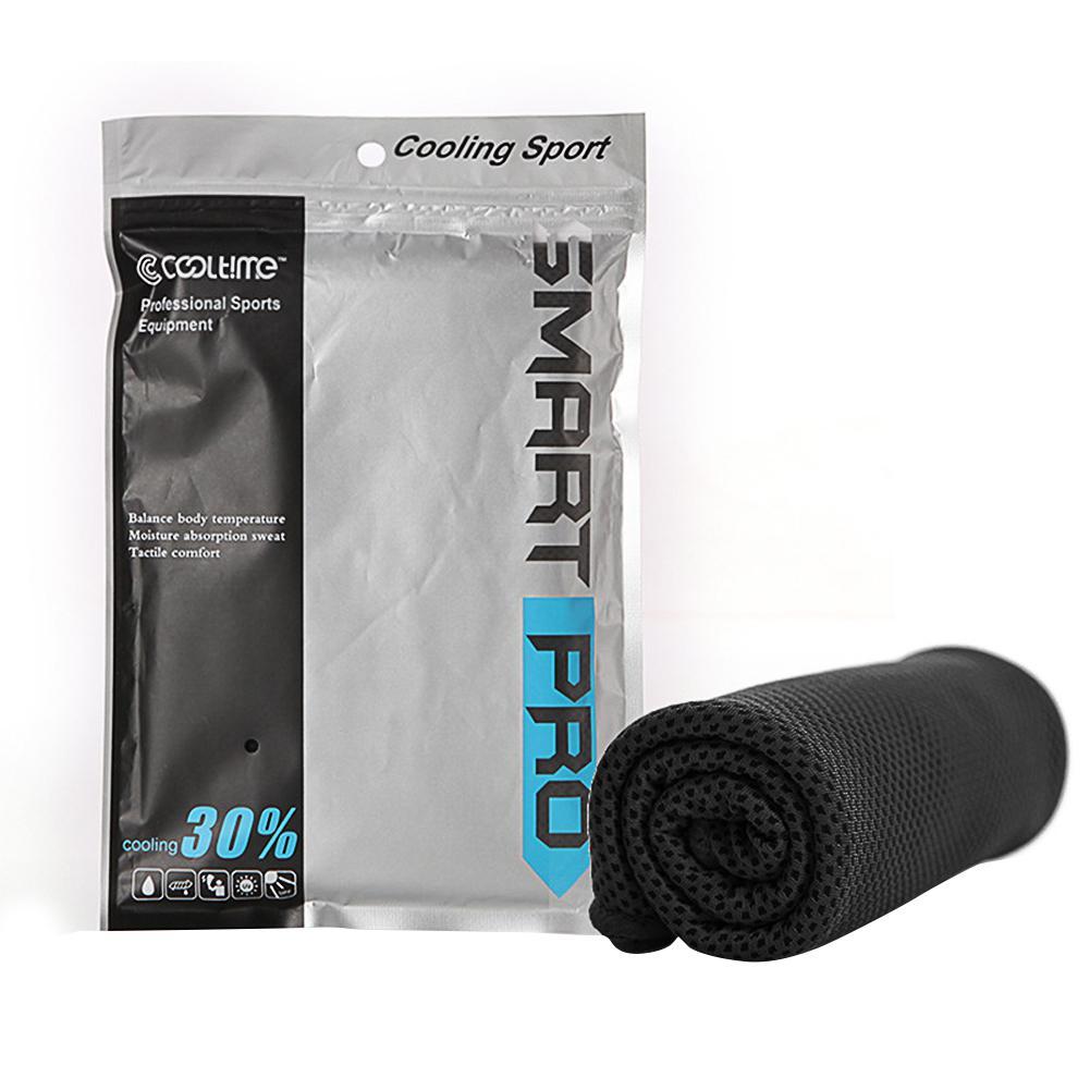 Sports towel quick-drying towel Black 30x100cm