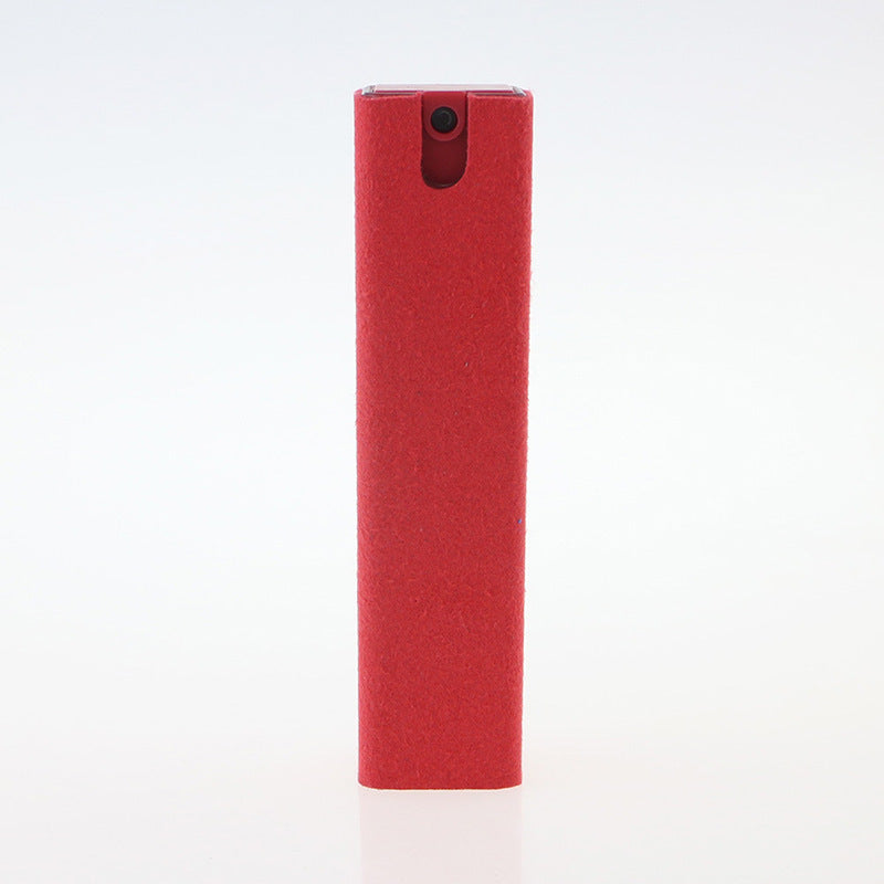 2 In 1 Phone Computer Screen Cleaner Kit For Screen Dust Removal Microfiber Cloth Set Red