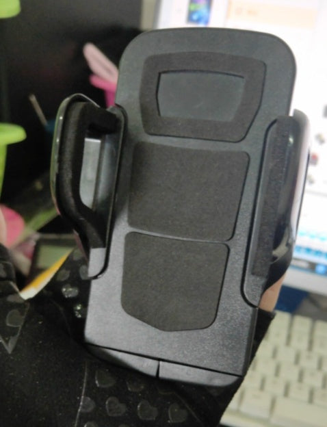 Mobile phone bracket long rod sucker for mobile phone support vehicle Black