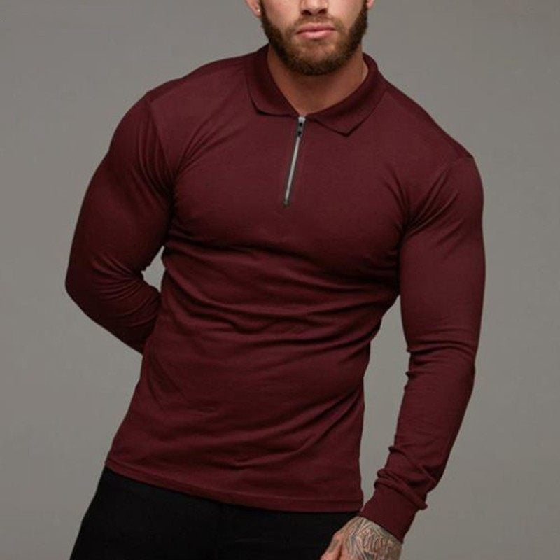 T Shirt Men Longsleeve Shirt Men Polo Shirt Wine Red