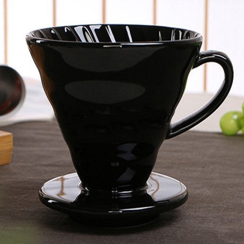 Creative coffee filter cup Black