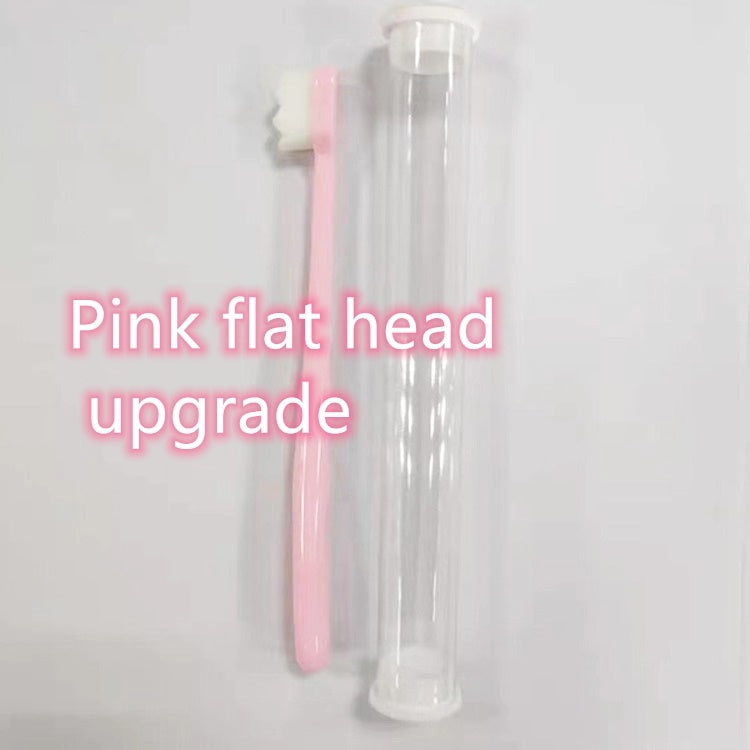 Micron Soft Toothbrush Pink flat head upgrade