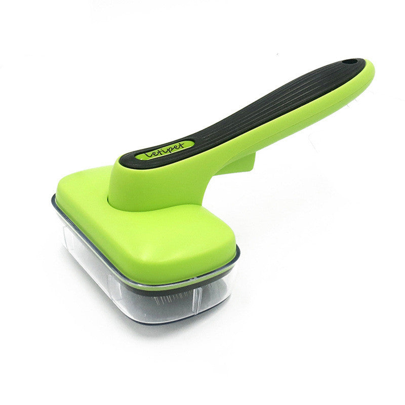Pet automatic hair removal brush Green