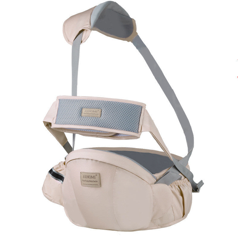 Multifunctional Children's Strap Baby Carrier Baby Waist Stool Khaki