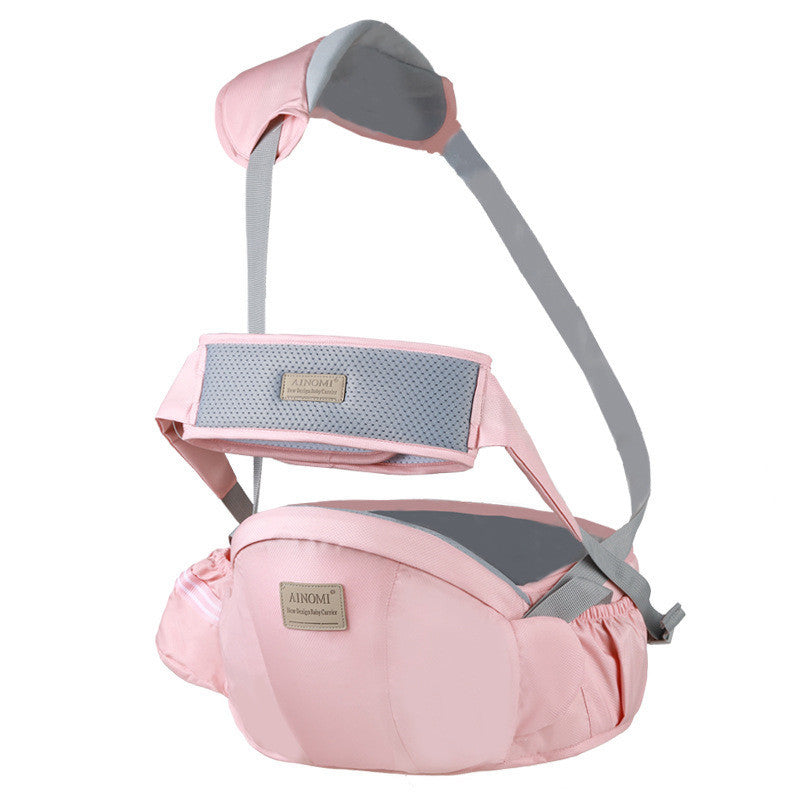 Multifunctional Children's Strap Baby Carrier Baby Waist Stool Pink