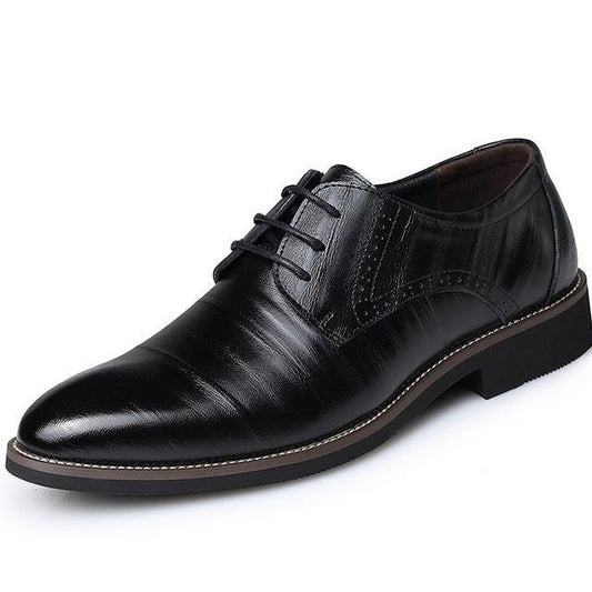Men Leather Dress Shoes Black