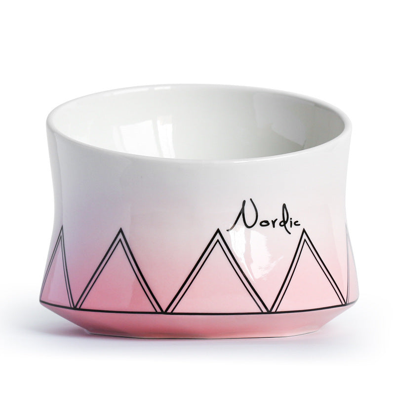 Cats and dogs food pot Pink