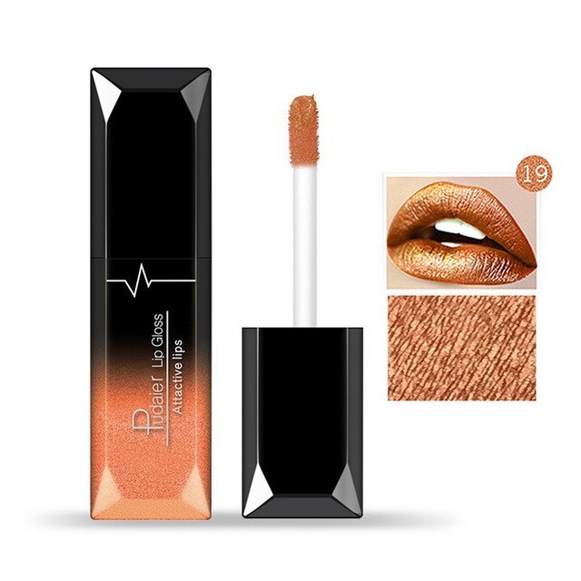 Makeup matte matte lip gloss lipstick 19color