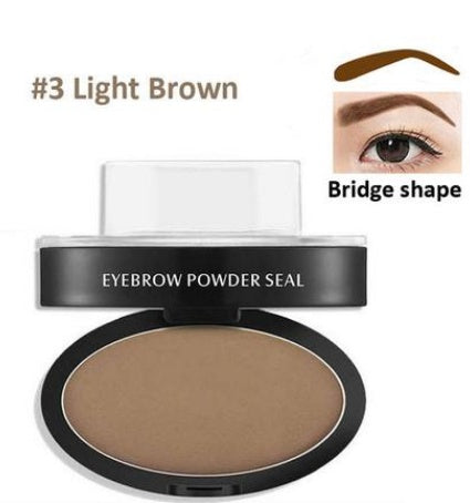 Eyebrow Powder Stamp for Easy Natural Looking Brows Light brown bridge