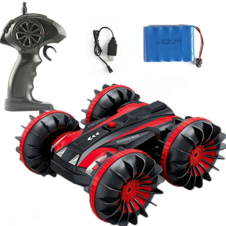 Remote control stunt car red 1:18