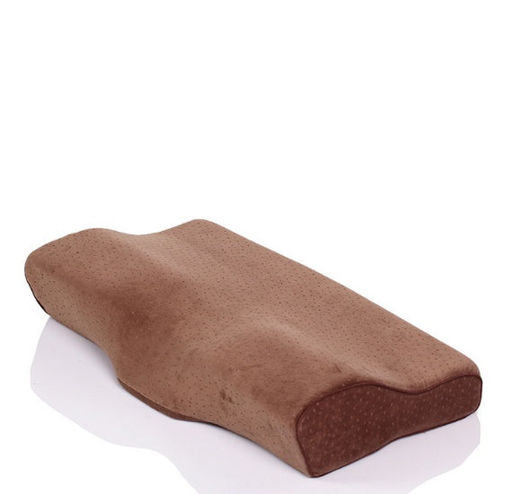 Gel pillow silicone memory pillow Brown Without