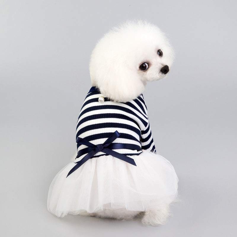 Bears Teddy Small Dog Pet Clothes Navy Blue