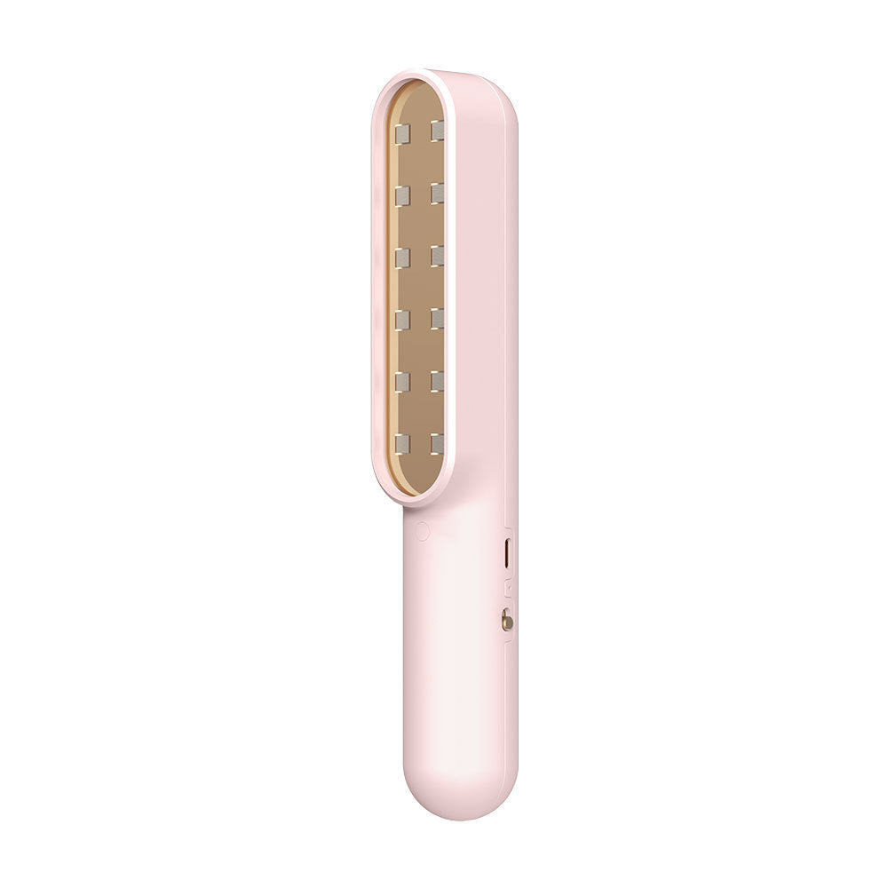 Ultraviolet ray Sterilization Lamp Light Disinfection Portable UV Hand-Held Household Travel Small Sterilization Lamp Sterilizer Pink Q1pc