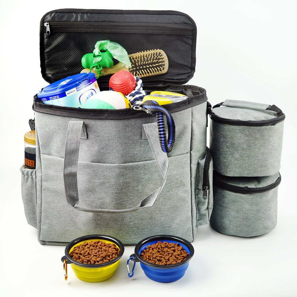 Dog food storage bag Grey