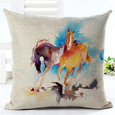 Horse pattern pillow pillowcase 9 style 45×45cm