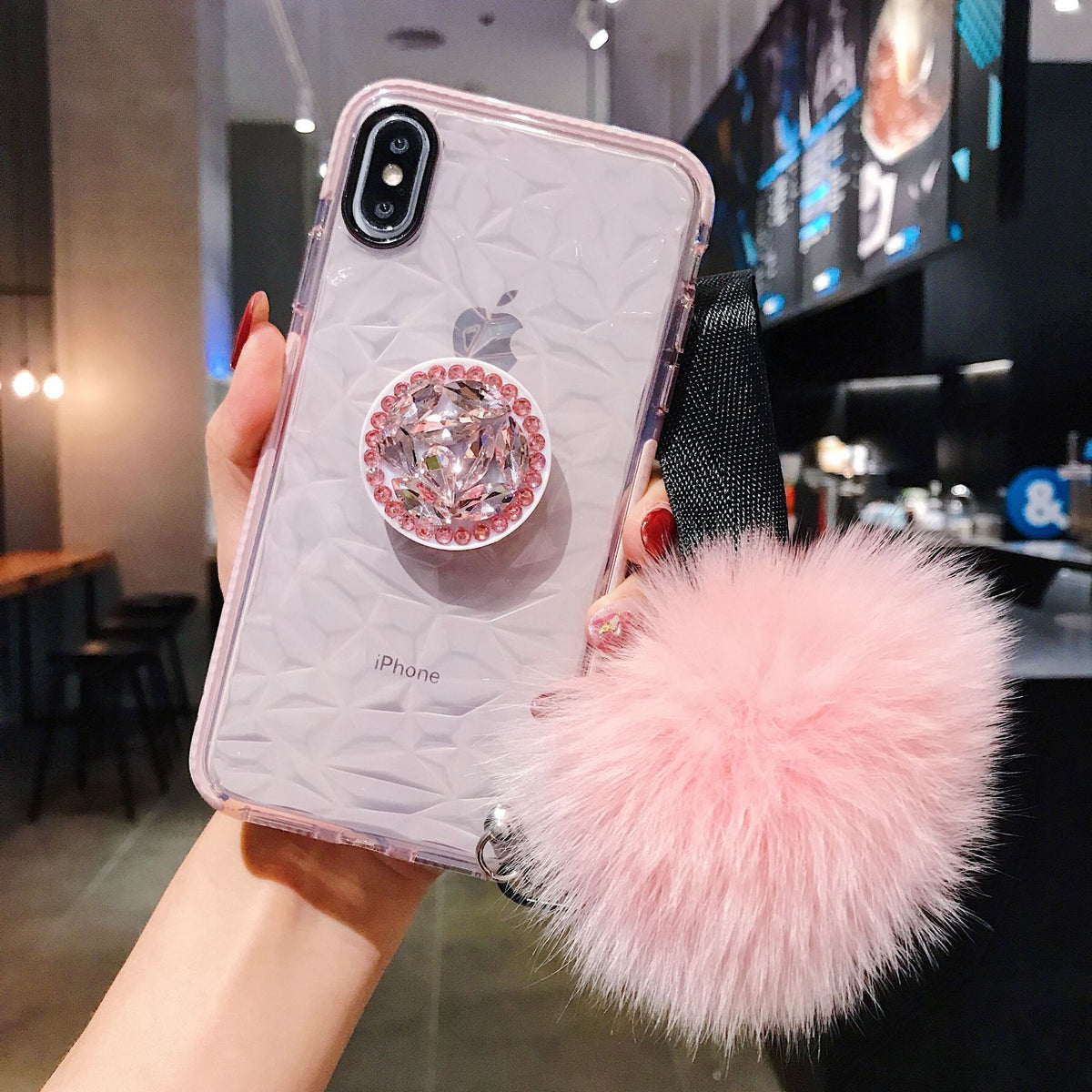 Diamond mobile phone case Pink