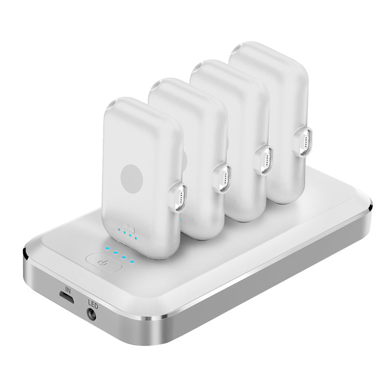 Magnetic charging treasure mini capsule mobile power white 12800mAh