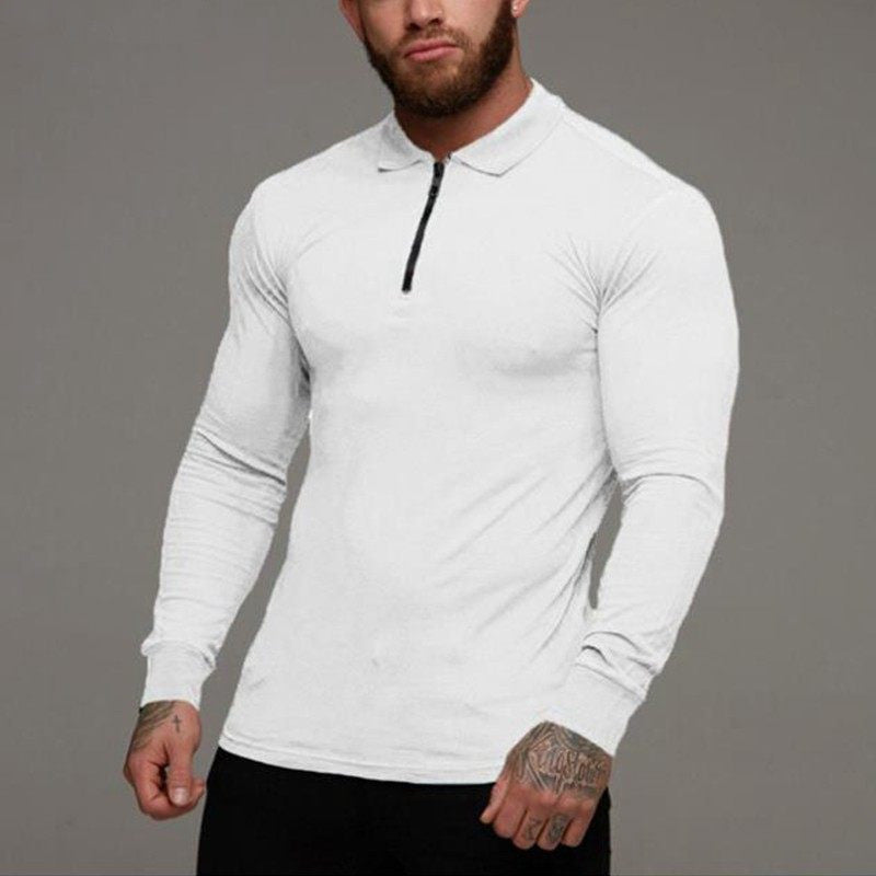 T Shirt Men Longsleeve Shirt Men Polo Shirt White