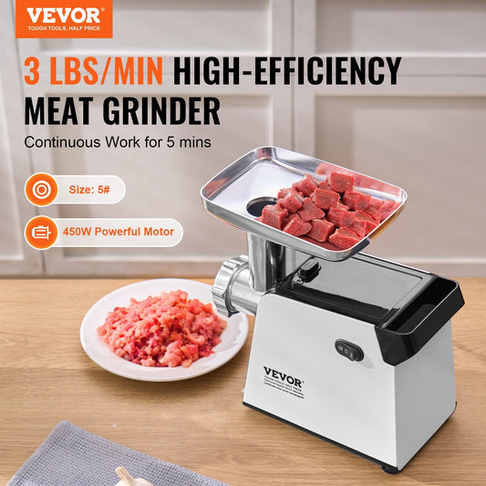 Electric Meat Grinder 3 Lbs Min Sausage Stuffer Maker For Home Kitchen