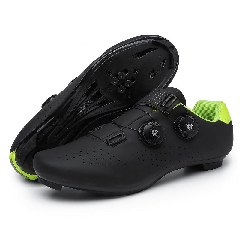 Outdoor Sports Road Bike Shoes With Lock Dark green