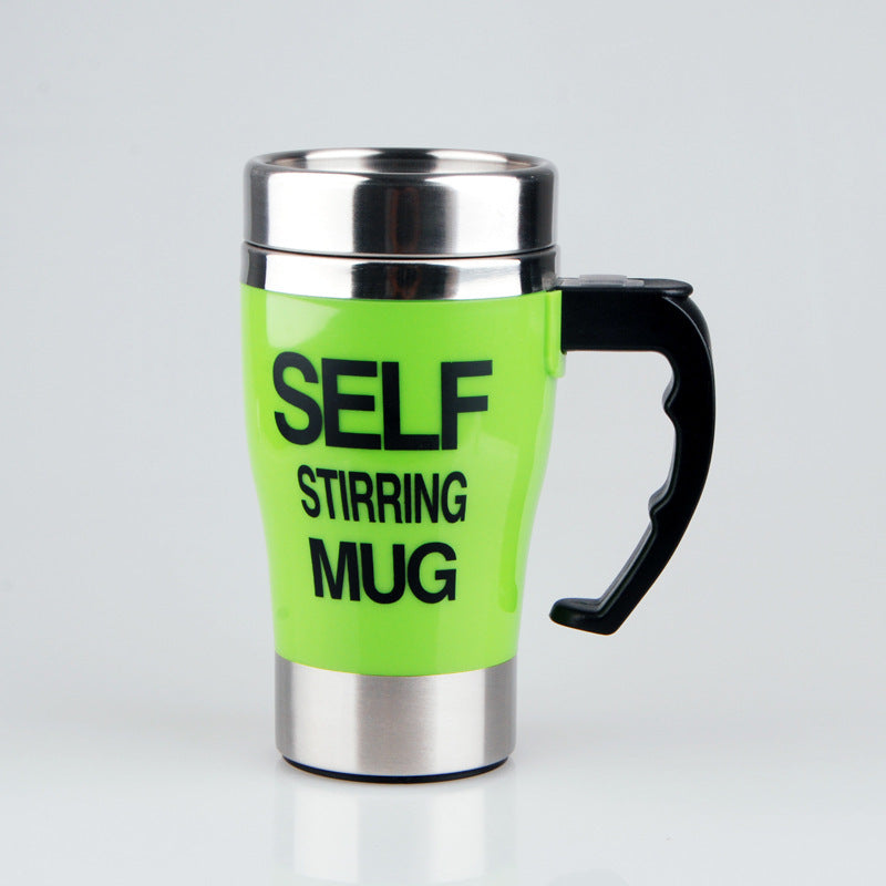 Automatic stirring coffee cup Green