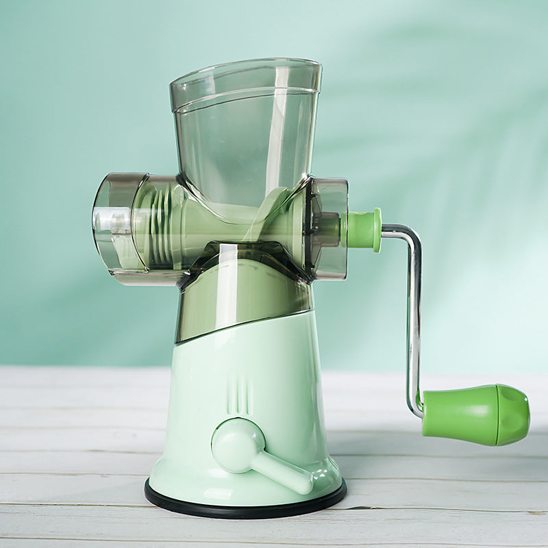 Small Meat Mincer, Garlic Meat Dumpling Stuffing Device, Large Capacity Hand Crank Meat Grinder Green