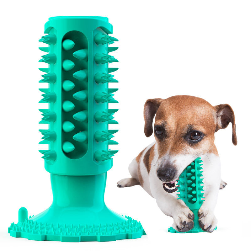 Teeth Cleaning Dog Toothbrush Sucker Molar Stick Dog Bite Toy Blue
