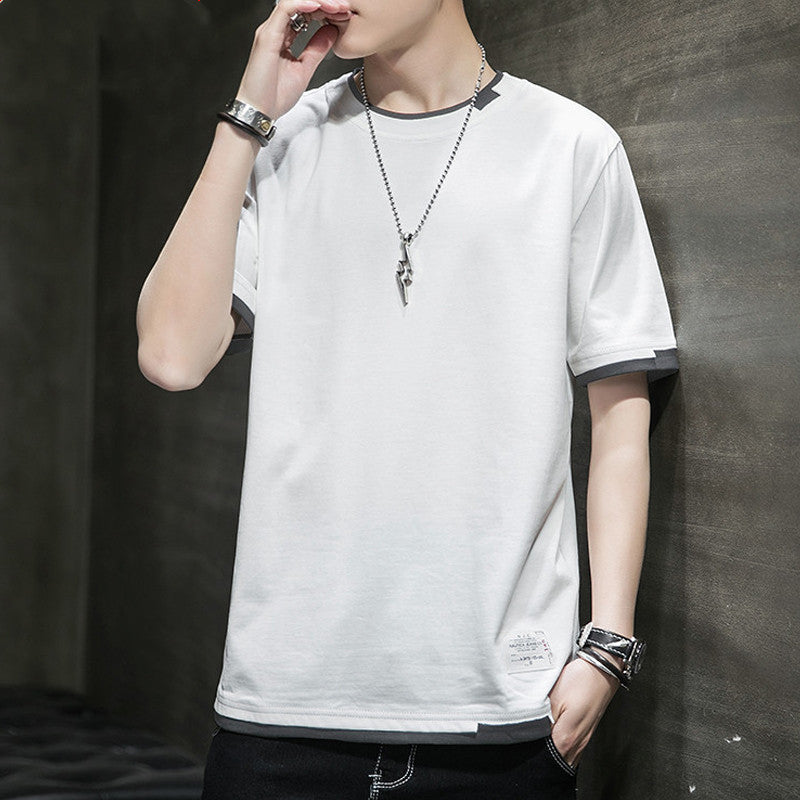 Summer Short Sleeve t-Shirt Men White